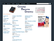 Tablet Screenshot of christianresourcedirectory.org